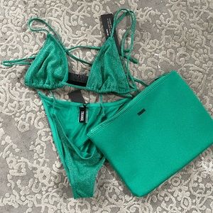 Triangl Vinca jaded sparkle bikini